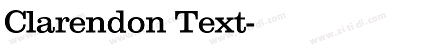 Clarendon Text字体转换